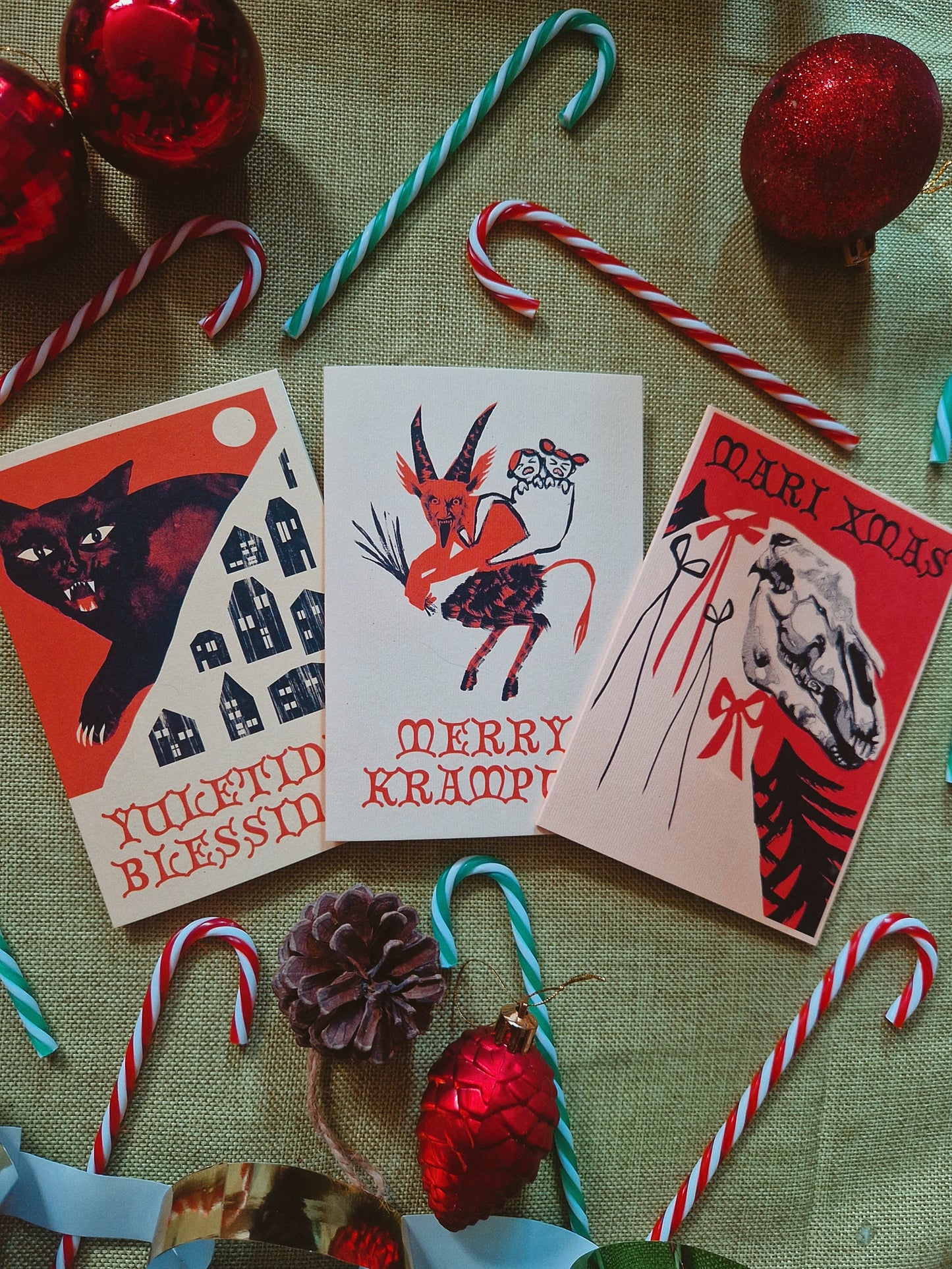 Christmas Creeps Alternative Greetings Cards Bundle