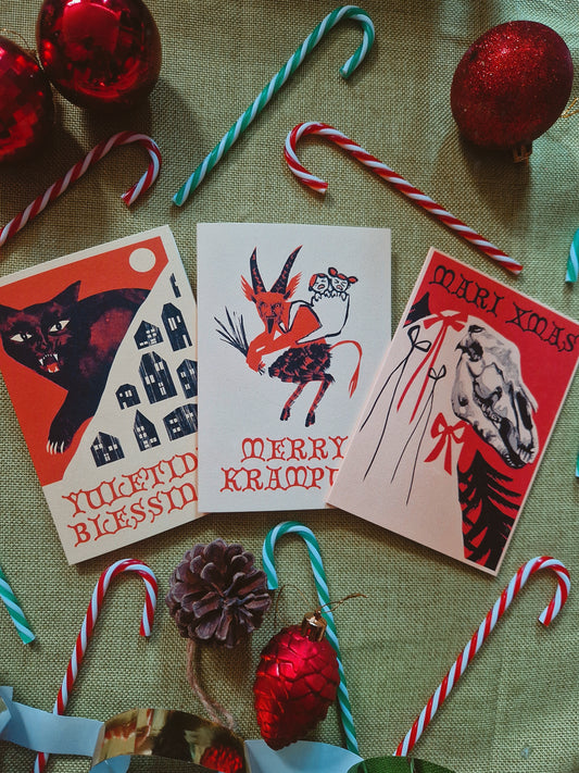 Christmas Creeps Alternative Greetings Cards Bundle