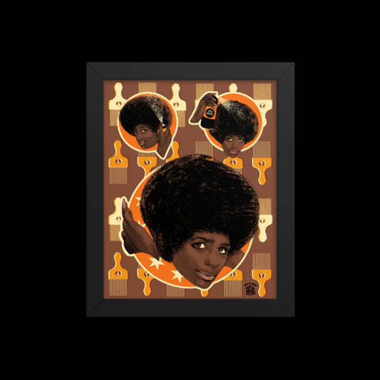 Afrosheen Hair Framed Print