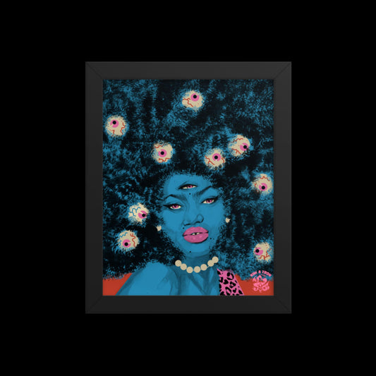 Blue Goddess Framed Print