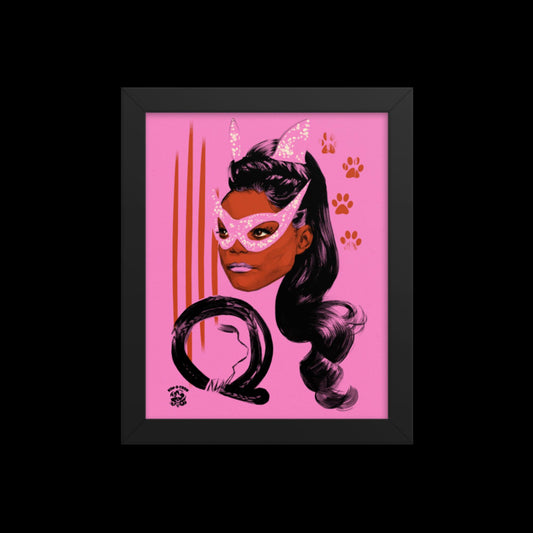 Eartha Kitt CatWoman Framed Print