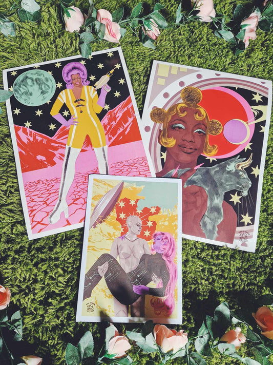 PRINT STOCK CLEARANCE : 3 X AFROFUTURISM POSTER BUNDLE