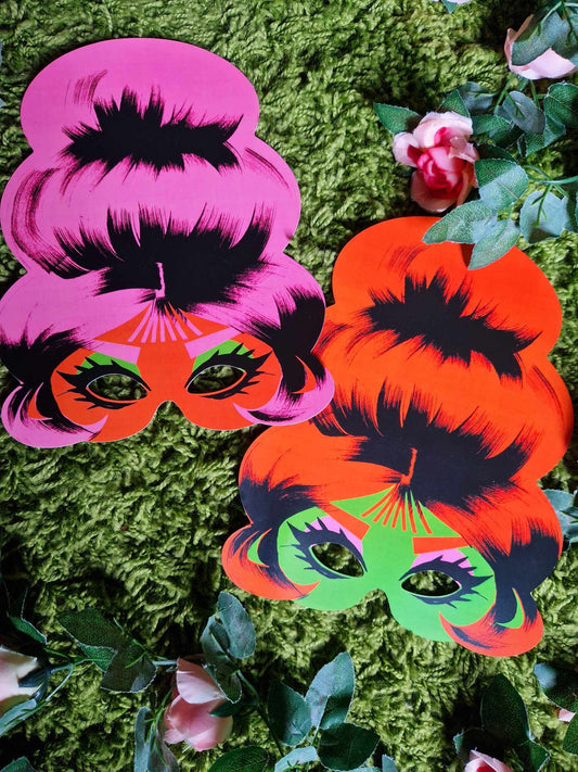 Miss Beehivin' Party Masks (2 Pack)