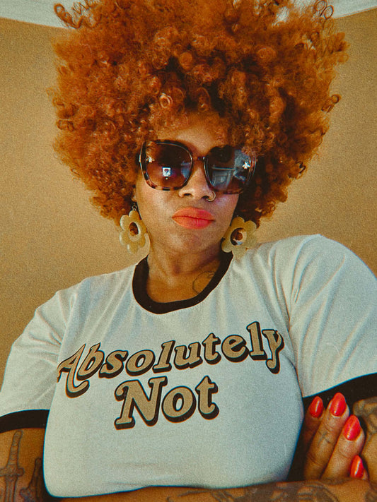 Absolutely Not Unisex Ringer T-shirt