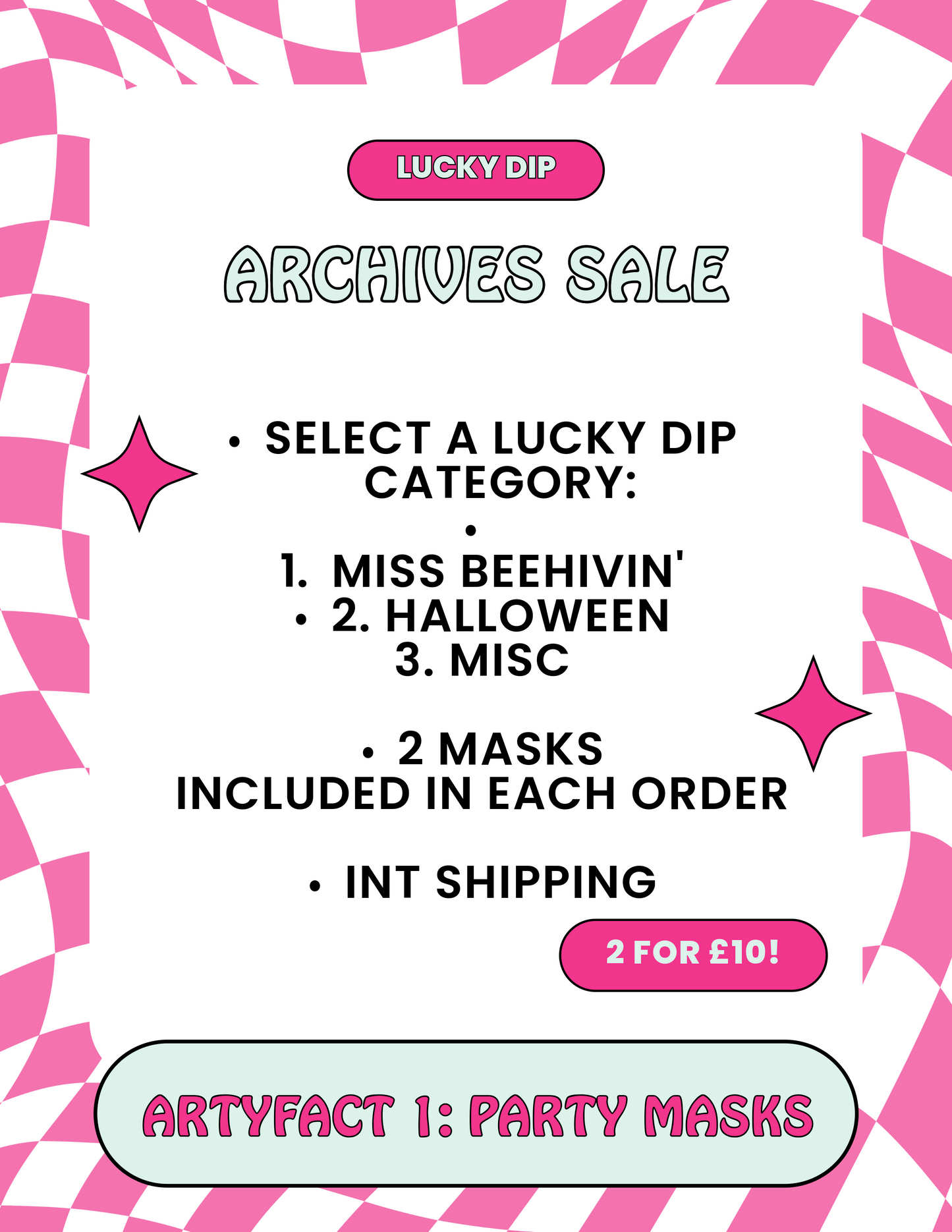 Archives Sale : Party Masks Lucky Dip