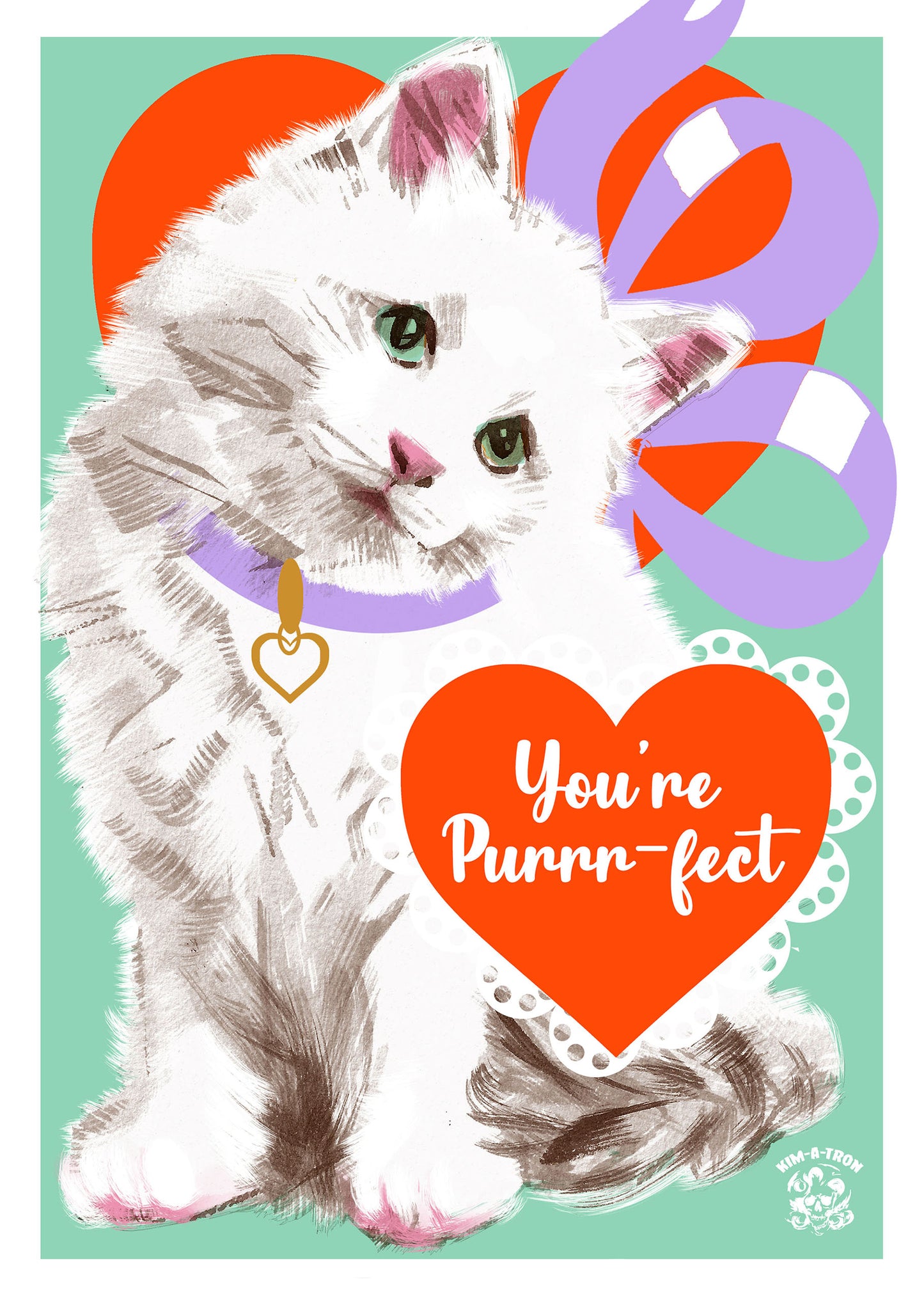 You're Purrrfect Greetings Card