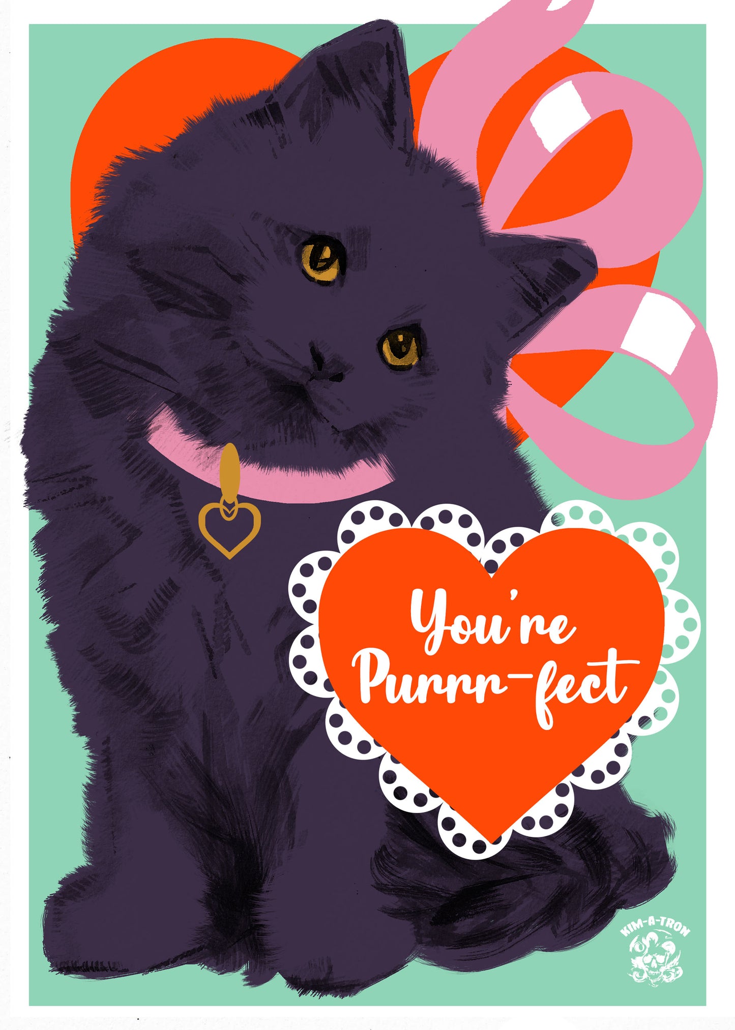 You're Purrrfect Greetings Card