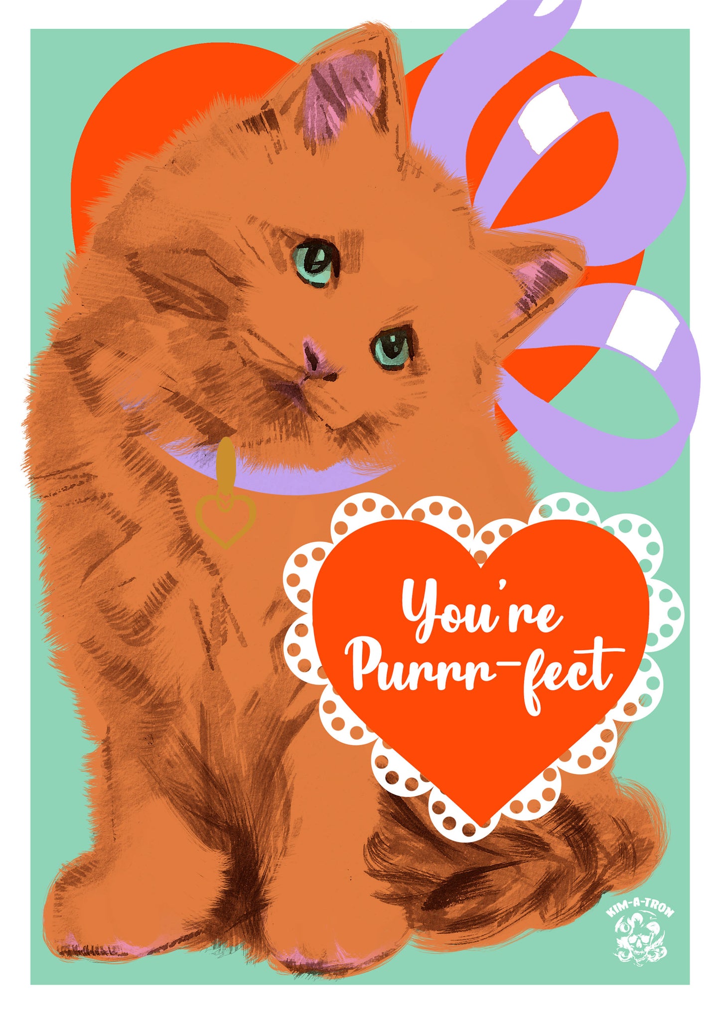 You're Purrrfect Greetings Card