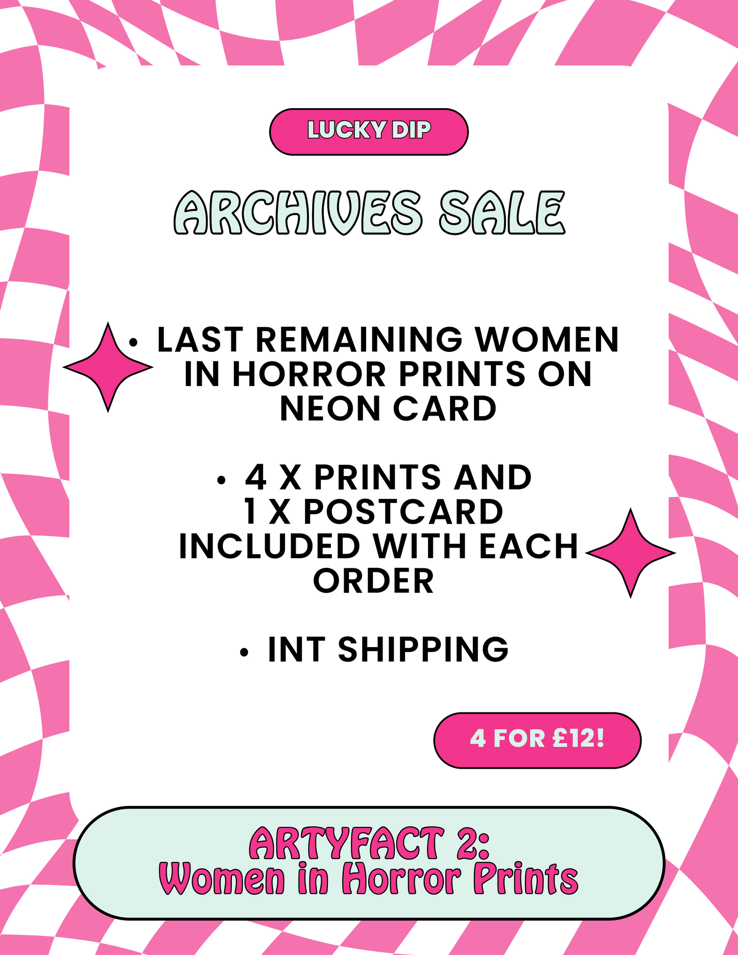 Archives Sale : Women in Horror Lucky Dip