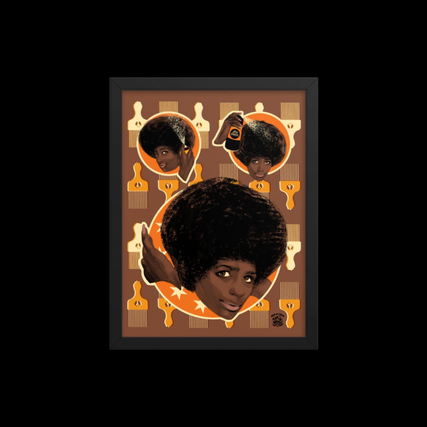 Afrosheen Hair Framed Print