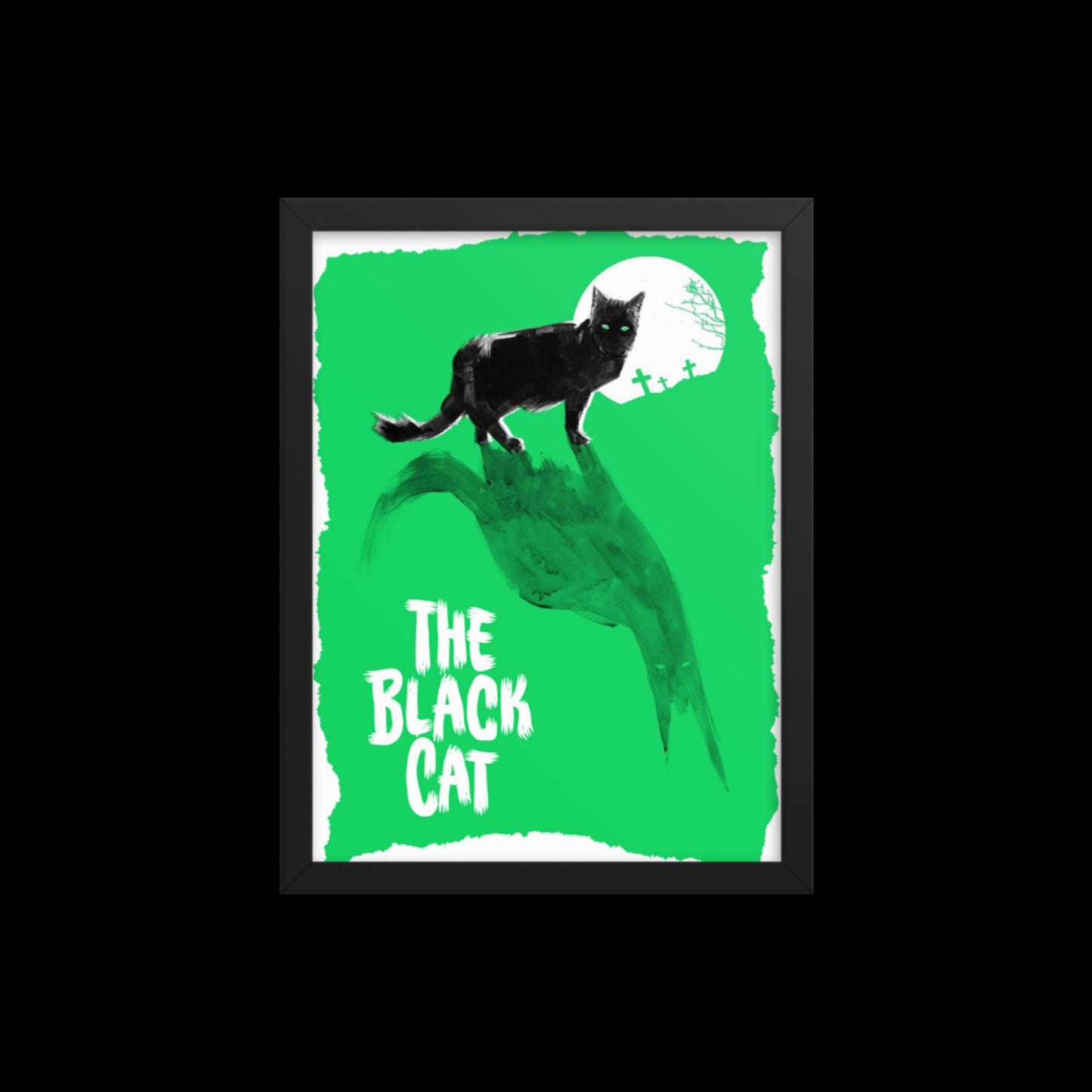 The Black Cat Framed Print