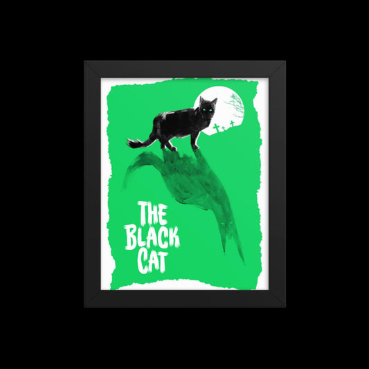 The Black Cat Framed Print