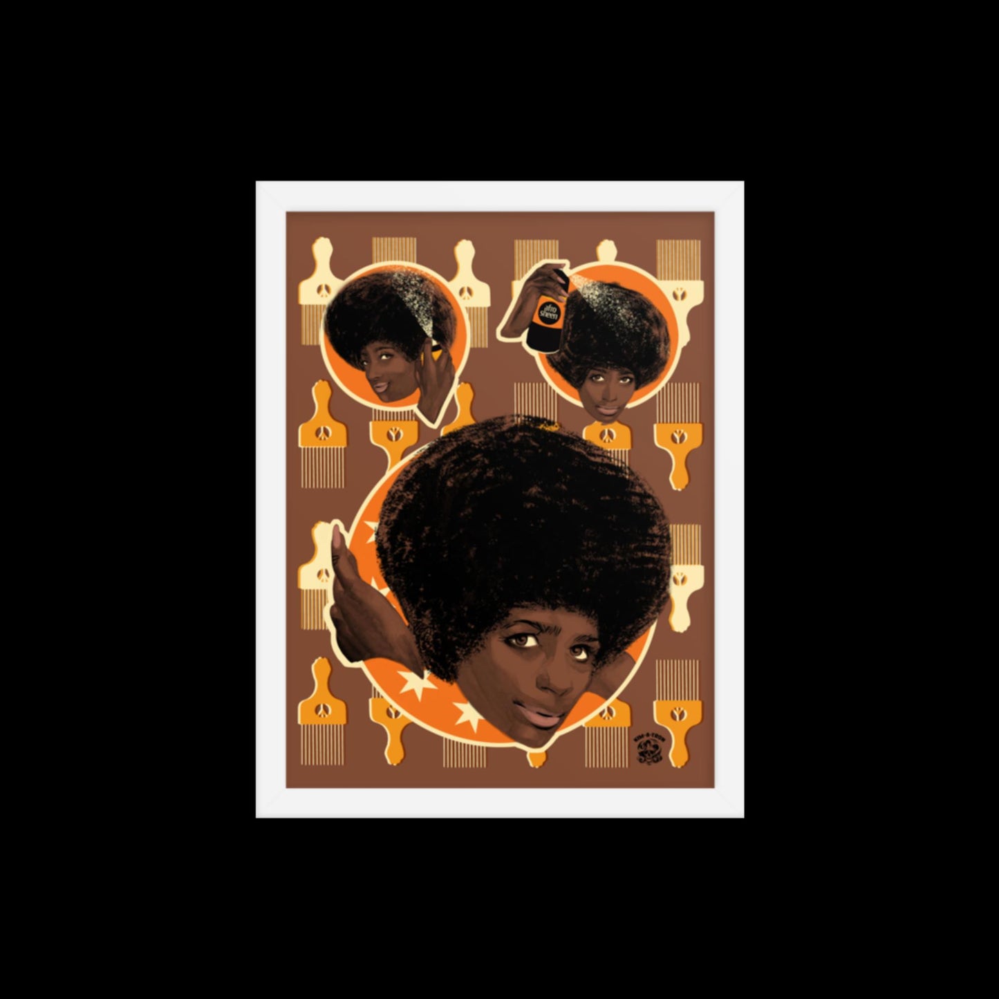 Afrosheen Hair Framed Print