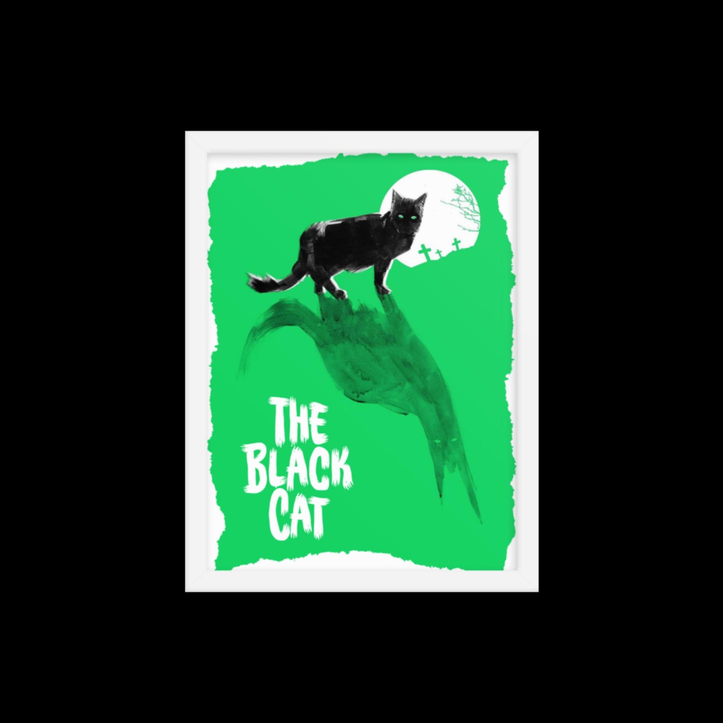 The Black Cat Framed Print