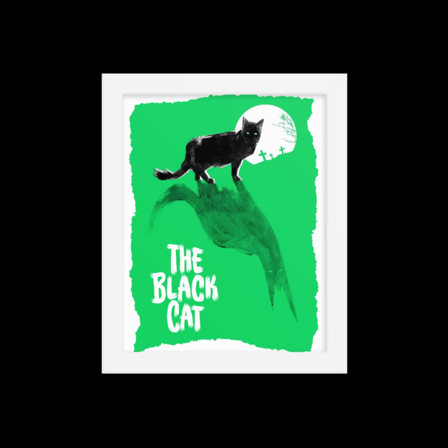 The Black Cat Framed Print