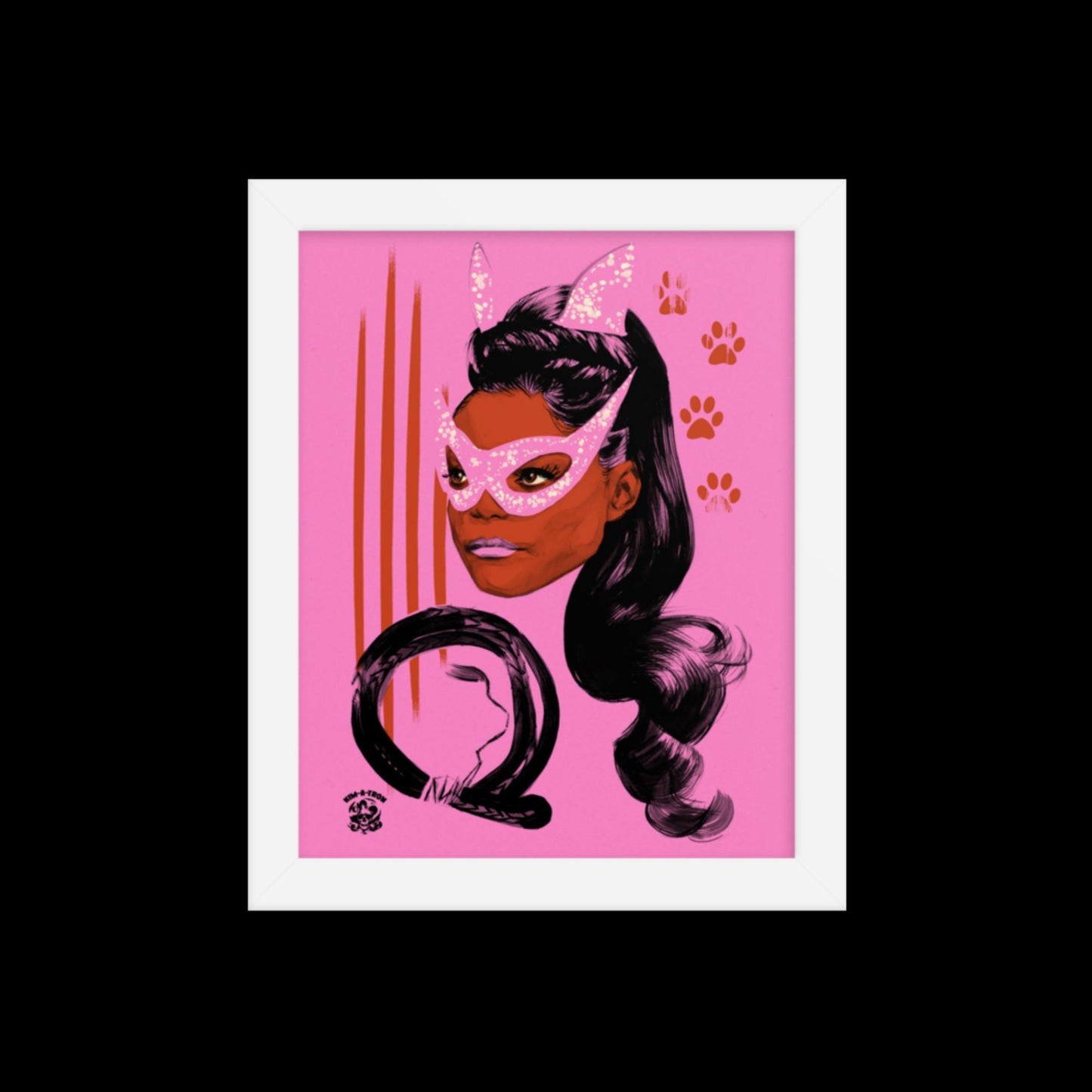 Eartha Kitt CatWoman Framed Print