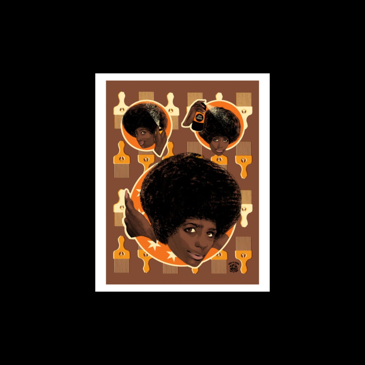 Afrosheen Hair Print